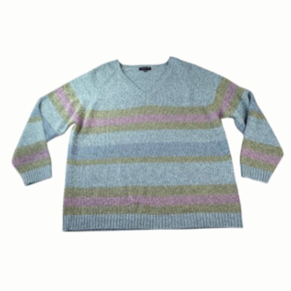 Carolyn Taylor Sweaters - Carolyn Taylor, Women's Long Sleeve V-Neck Sweater Size 3x